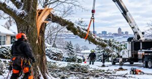 Winter Tree Damage in Buffalo NY - Ice Storm Branch Breakage
